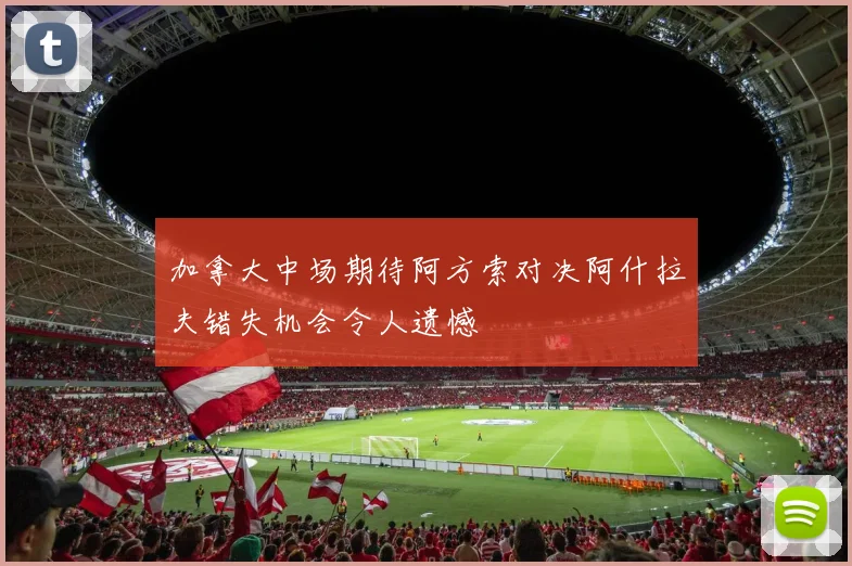 加拿大中场期待阿方索对决阿什拉夫错失机会令人遗憾